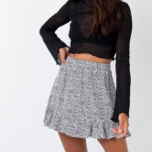 Cassius mini skirt white/black
